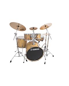 Yamaha Stage Custom Birch Fusion Kit in Natural Wood with PST5 Cymbals