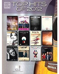 Hal Leonard Top Hits Of 2012 Easy Guitar Notes & Tab