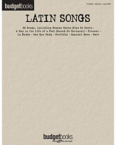 BUDGET BOOKS LATIN SONGS PVG