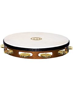 Meinl Percussion 1 Row Brass Jingles African Brown Tambourine