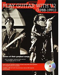PLAY GUITAR WITH U2 (1988-91) BK/CD