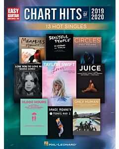 Chart Hits of 2019-2020 Easy Guitar Notes & Tab