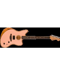Fender Acoustasonic Player Jazzmaster, Rosewood Fingerboard in Shell Pink