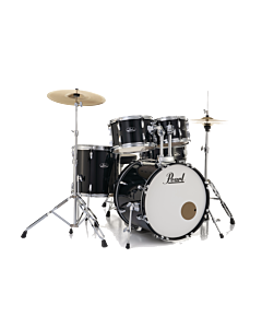 Pearl RS Roadshow-X 20" 5-Pcs Fusion Drum Kit (20BD, 10TT, 12TT, 14FT, 14SD) Package in Jet Black