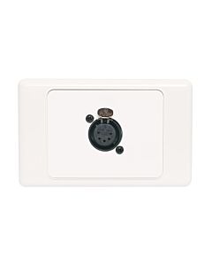 Altronics Redback 5 Pin XLR Horizontal Microphone Wallplate