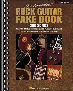 GREATEST ROCK GUITAR FAKE BOOK GTR
