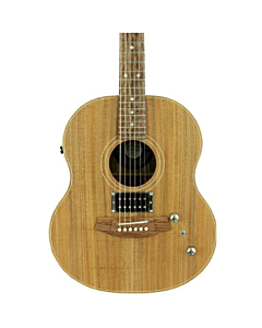 Cole Clark LL2E-BLBL-HUM LL Mini TRUE HYBRID Acoustic Electric Guitar in Natural