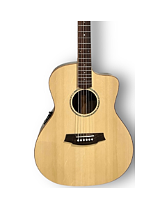 Cole Clark Studio GA SAN1EC-SR Acoustic Electric Guitar in Natural