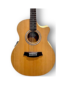 Cole Clark SRAN2EC-CMAH-R Studio Recording Grand Auditorium Acoustic Electric Guitar in Cedar Mahogany