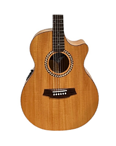 Cole Clark SRAN2EC-MMAH-R Studio Recording Grand Auditorium Acoustic Electric Guitar in Natural Satin