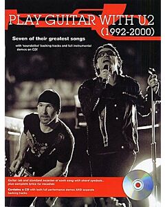 PLAY GUITAR WITH U2 (1992-2000) BK/CD