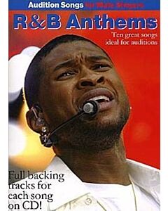 AUDITION SONGS MALE R&B ANTHEMS BK/CD
