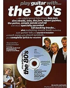 PLAY GUITAR WITH THE 80S TAB BK/CD