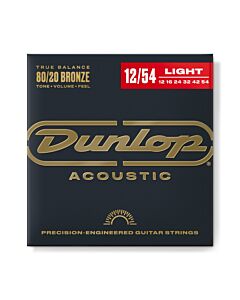 Jim Dunlop Phosphor Bronze Acoustic Guitar Strings 12-54 Gauge