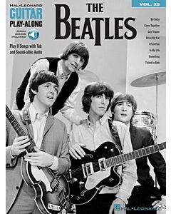 BEATLES GUITAR PLAYALONG V25 BK/OLA