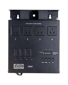 Event Lighting DMX Dimmer / Switch 4 Channel- 8 Amp Total- 3A Max Per Channel