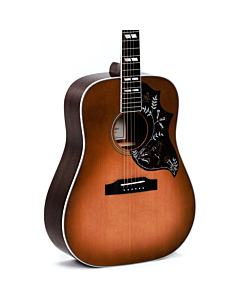 Sigma DM-SG5 Square Shoulder Electric Acoustic Guitar in Heritage Cherry Sunburst