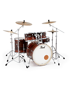 Pearl Decade Maple Exotic 22" Drum Kit w/HW in Matte Dark Walnut