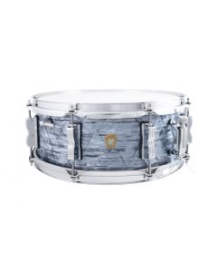 Ludwig Legacy Mahogany 5.5x14 Jazz Fest Snare in Sky Blue Pearl
