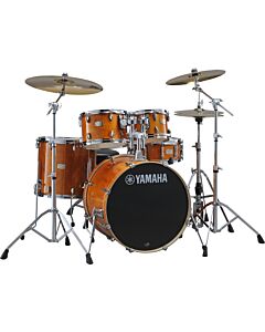 Yamaha Stage Custom Birch Euro Kit in Honey Amber With PST5 Cymbals