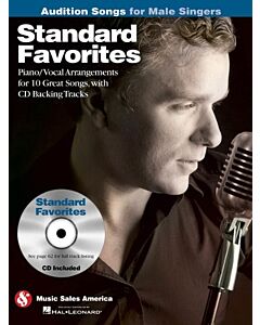 STANDARD FAVORITES AUDITION SONGS MALE SINGERS BK/CD