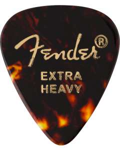 Fender Classic Celluloid, Tortoise Shell, 351 Shape, Extra Heavy, 12 Count
