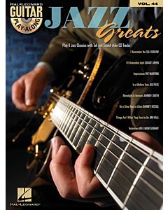 Jazz Greats Guitar Playalong Volume 44 BK/CD