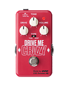 EBS Drive Me Crazy Distortion/Overdrive Pedal