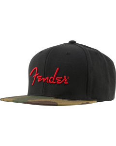 Fender Camo Flatbill Hat, Camo, One Size Fits Most