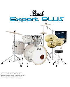 Pearl Export Plus 20" Fusion Kit Package in Slipstream White