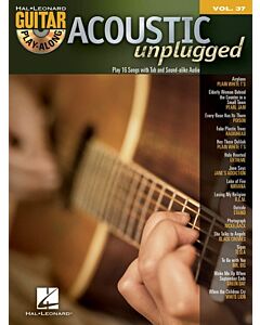 Acoustic Unplugged Guitar Play Along Volume 37 Bk/Cd