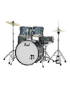 Pearl RS Roadshow-X 22" 5-Pcs Fusion Plus Drum Kit (22BD, 10TT, 12TT, 16FT, 14SD) Package in Aqua Blue Glitter