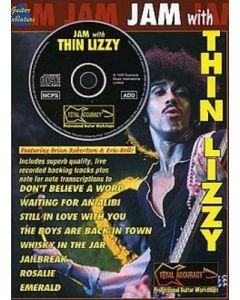 JAM WITH THIN LIZZY GUITAR TAB BK/CD