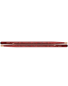 VATER PERCUSSION VATER VCR5B 5B RED SPARKLE COLOUR WRAP WOOD TIP