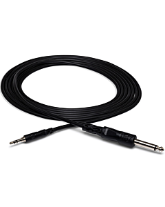Hosa CMP110 Mono Interconnect, 1/4 in TS to 3.5 mm TRS, 10 ft / 3m