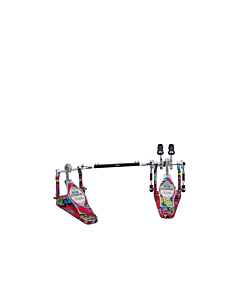 TAMA 50th Limited Iron Cobra Marble Psychedelic Rainbow Power Glide Twin Pedal - HP900PWMPR
