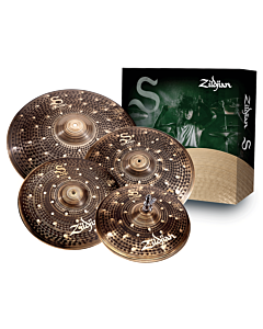 Zildjian S Series Dark Cymbal Pack - 14" Hi-Hats, 16" + 18" Crash, 20" Ride