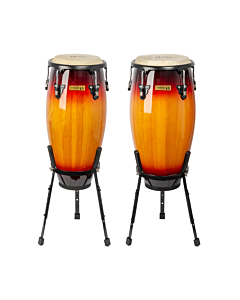 Mano Percussion 10/11 Inch Congas W/Basket Stands in Sunburst