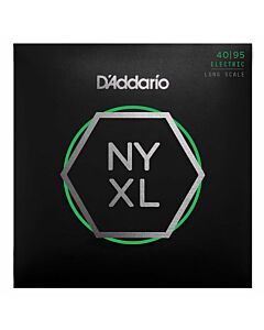 D'Addario NYXL4095 Nickel Wound Bass Guitar Strings, Super Light, 40-95, Long Scale