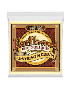 Ernie Ball Earthwood Medium 12-String 80/20 Bronze Acoustic Guitar String, 11-28 Gauge