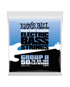 Ernie Ball Flatwound Group II Electric Bass String, 50-105 Gauge