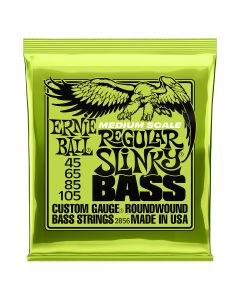 Ernie Ball 2856 Regular Slinky Nickel-wound Electric Bass Guitar Strings, 45-105 Gauge