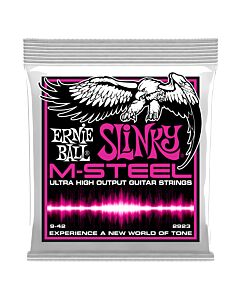 Ernie Ball Super Slinky M-Steel Electric Guitar Strings - 9-42 Gauge