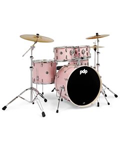 PDP MainStage 5pc Drum Kit w/Paiste Cymbals & Stool in Pale Rose