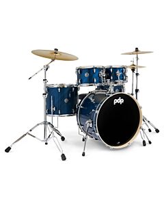 PDP MainStage 5pc Drum Kit w/Paiste Cymbals & Stool in Twisted Blue
