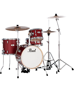 Pearl Midtown 4-Piece Compact Drum Kit in Matte Red