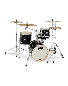 PDP Pacific Drums New Yorker 4pc Shell Pack in Black Onyx Sparkle
