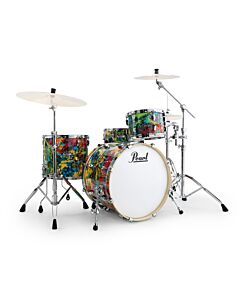 Pearl Limited Edition Export Artisan 22" 4-Piece Fusion Plus Drumkit in NY Splatter (Includes Hardware Pack)