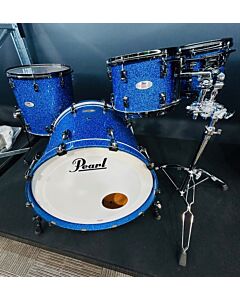 Pearl Reference 4-Piece Shell Pack (22BD,10T,12T,16FT) w/Black Nickel Hardware in Sapphire Blue Sparkle