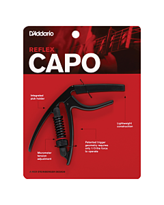 D'Addario Planet Waves Reflex Capo in Black